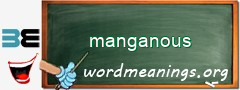 WordMeaning blackboard for manganous